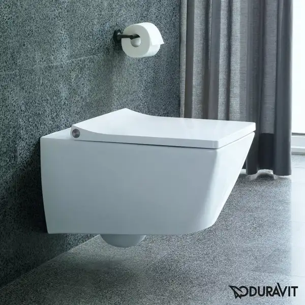 Унитаз подвесной Duravit Viu Rimless (безободковый), с сиденьем Soft Close (2511090000+0021190000) фото 3 Aquada.com.ua