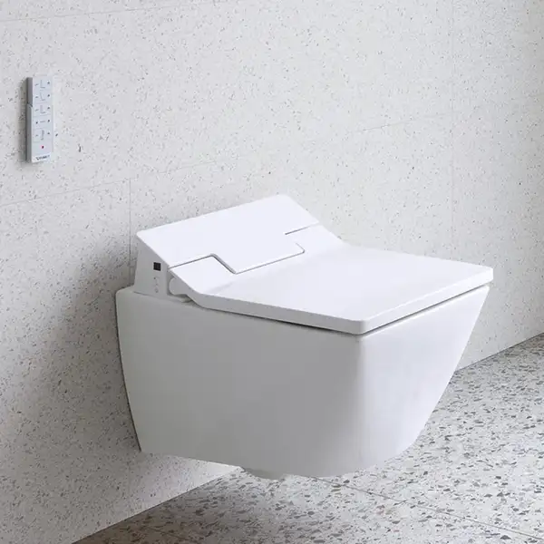 Унитаз подвесной Duravit Viu Rimless (безободковый) SensoWash® Slim (2511590000+611600002000300) фото 2 Aquada.com.ua