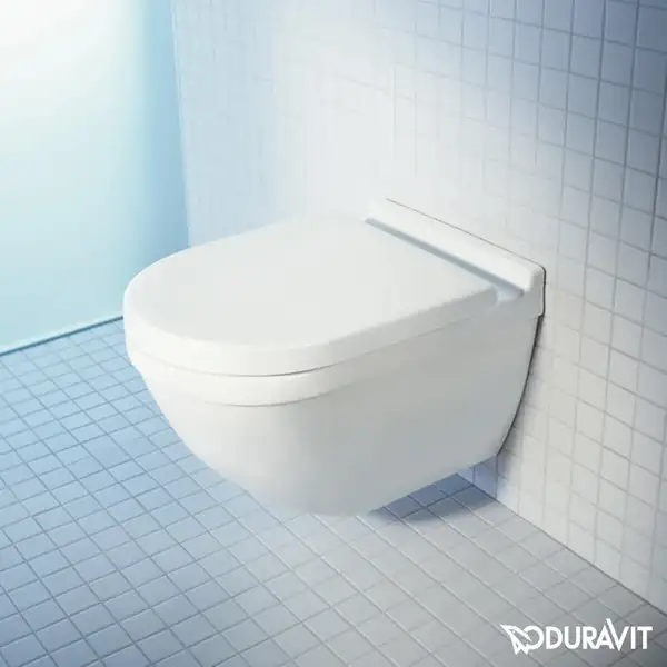 Унитаз подвесной Duravit Starck 3 с сиденьем для унитаза с микролифтом Soft Close (2527090000+0063890000) фото 2 Aquada.com.ua