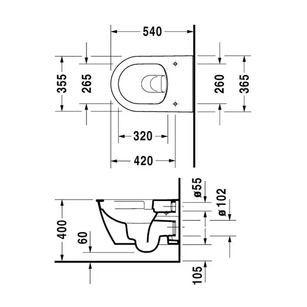 Унитаз подвесной Duravit Darling New Rimless (с сиденьем Soft Close HyGieneGlaze (2557092000+0069890000) фото 4 Aquada.com.ua Унитаз подвесной Duravit Darling New Rimless (с сиденьем Soft Close HyGieneGlaze (2557092000+0069890000) фото 4 Aquada.com.ua