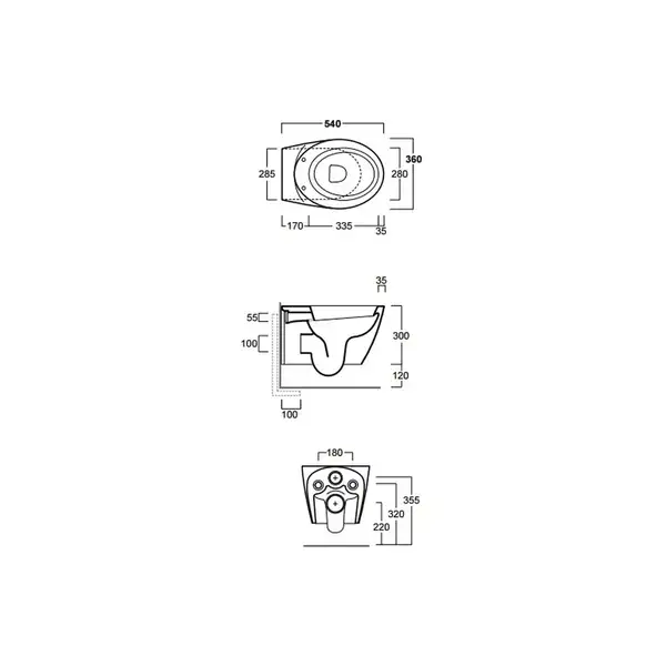 Унитаз подвесной Simas Bohemien (BO18/F85) фото 5 Aquada.com.ua