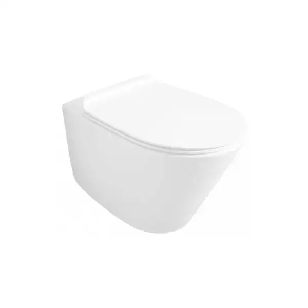 Унитаз подвесной Simas Gambassi с сиденьем Soft Close, белый матовый (GA18BM+GA004BM+F85) фото 1 Aquada.com.ua