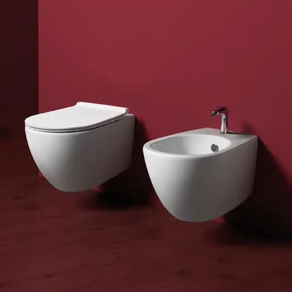 Унитаз подвесной Simas Vignoni с сиденьем Soft Close, белый матовый (VI18/F85+VI004 bianco opaco) фото 2 Aquada.com.ua