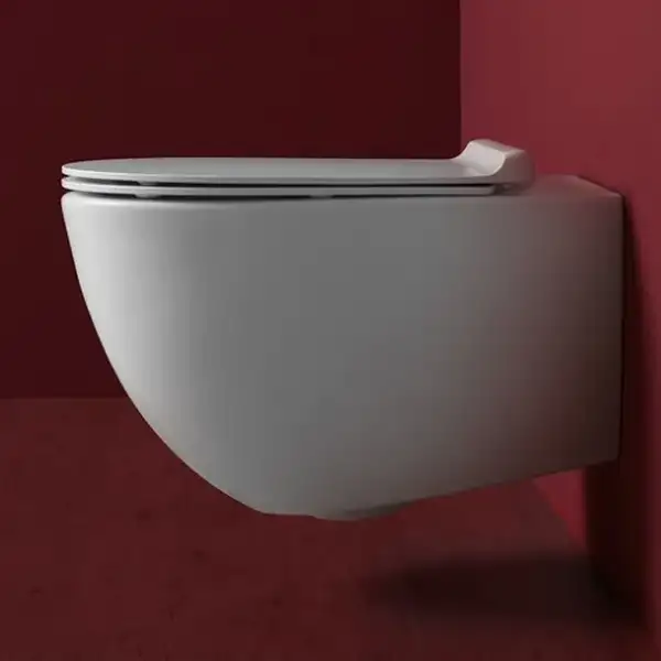 Унитаз подвесной Simas Vignoni с сиденьем Soft Close, белый матовый (VI18/F85+VI004 bianco opaco) фото 3 Aquada.com.ua