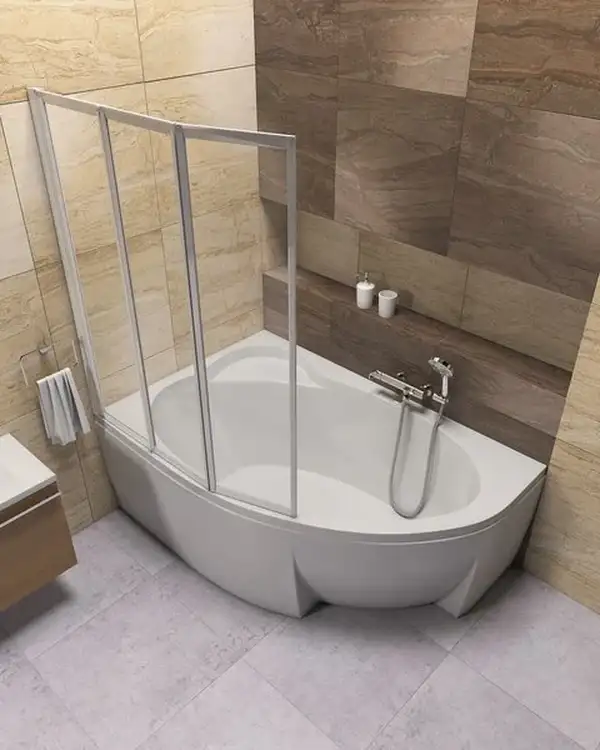 Ванна акриловая Ravak Asymmetric II 160 х 105 см (исполнение слева) (CB51000000) фото 3 Aquada.com.ua