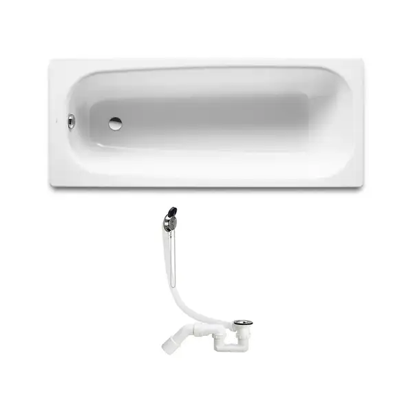 ROCA CONTINENTAL ванна 160*70см + сифон Simplex  для ванны (311537) (A21291200R+311537) фото 1 Aquada.com.ua