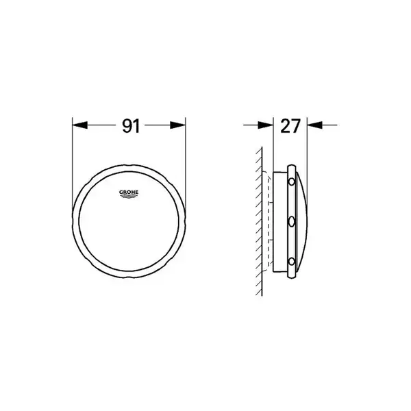 Зливний і переливний гарнітур Grohe Talento (19025000)