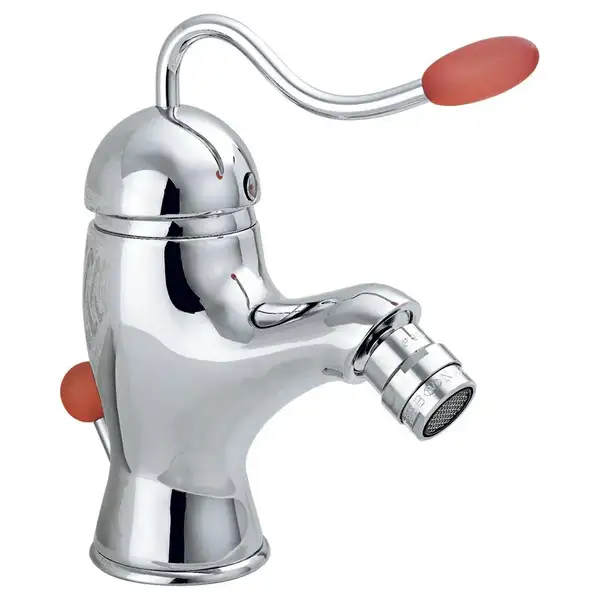 Смеситель для биде Nicolazzi Antelao ручка ROSSO (3403CR20) фото 1 Aquada.com.ua