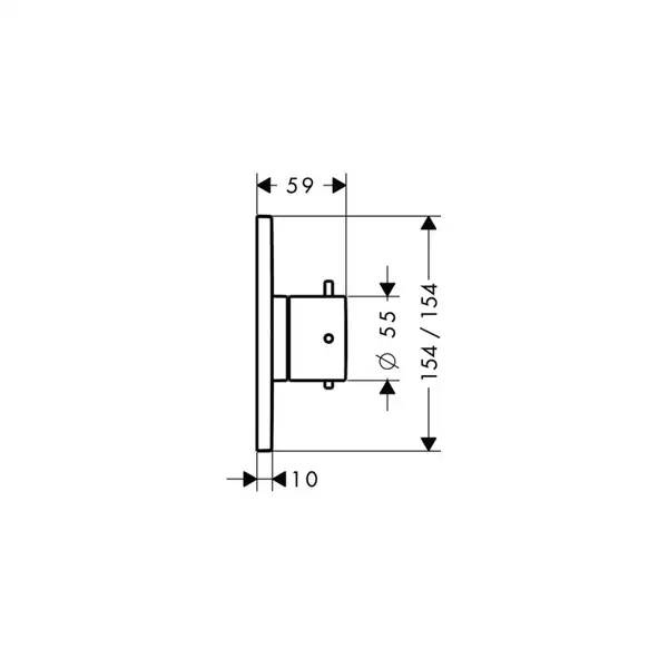 Запорный вентиль Axor Starck X (цвет - хром) (10974000) фото 2 Aquada.com.ua