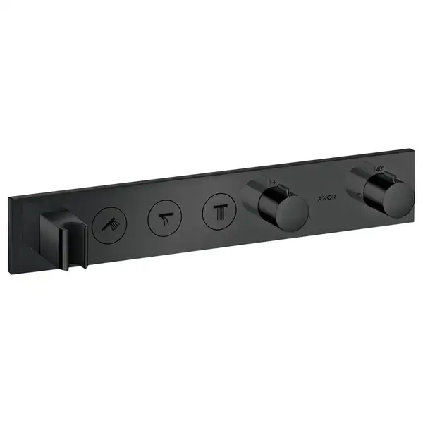 Термостат для скрытого монтажа Axor ShowerSolutions 530/90 на 3 потребителя (цвет - satin black) (18356350) фото 1 Aquada.com.ua