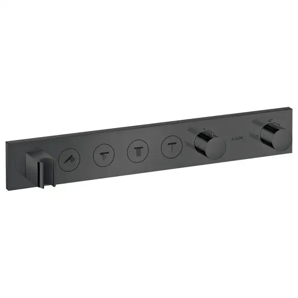 Термостат для скрытого монтажа Axor ShowerSolutions 600/90 на 4 потребителя (цвет - RAL9005MATT) (18357RAL9005MATT) фото 1 Aquada.com.ua