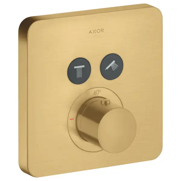 Термостатический смеситель для душа Axor ShowerSelect (цвет - матовое золото) (36707250) фото 1 Aquada.com.ua Термостатический смеситель для душа Axor ShowerSelect (цвет - матовое золото) (36707250) фото 1 Aquada.com.ua