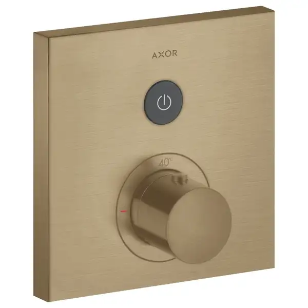 Термостат на 1 потребитель, скрытого монтажа Axor ShowerSelect (цвет - матовая бронза) (36714140) фото 1 Aquada.com.ua