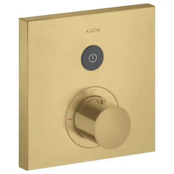 Термостат на 1 потребитель, скрытого монтажа Axor ShowerSelect (цвет - матовое золото) (36714250) фото 1 Aquada.com.ua