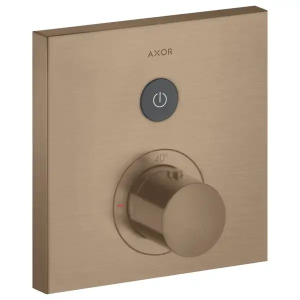 Термостат на 1 потребитель, скрытого монтажа Axor ShowerSelect (цвет - матовое красное золото) (36714310) фото 1 Aquada.com.ua