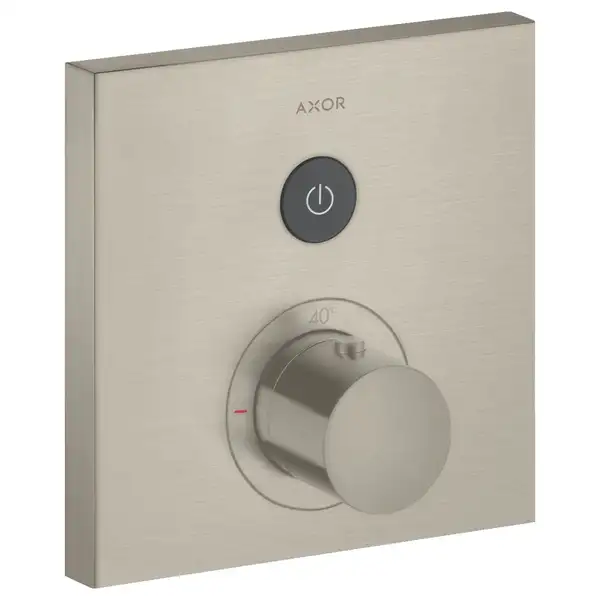 Термостат на 1 потребитель, скрытого монтажа Axor ShowerSelect (цвет - матовый никель) (36714820) фото 1 Aquada.com.ua