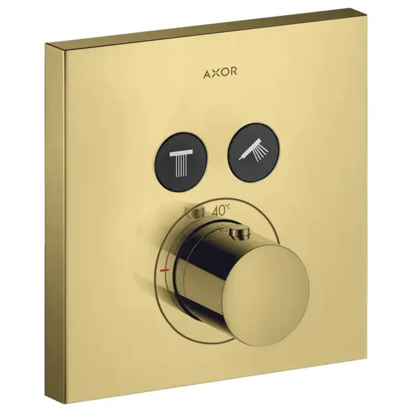 Термостат на 2 потребителя, скрытого монтажа Axor ShowerSelect (цвет - золото) (36715990) фото 1 Aquada.com.ua
