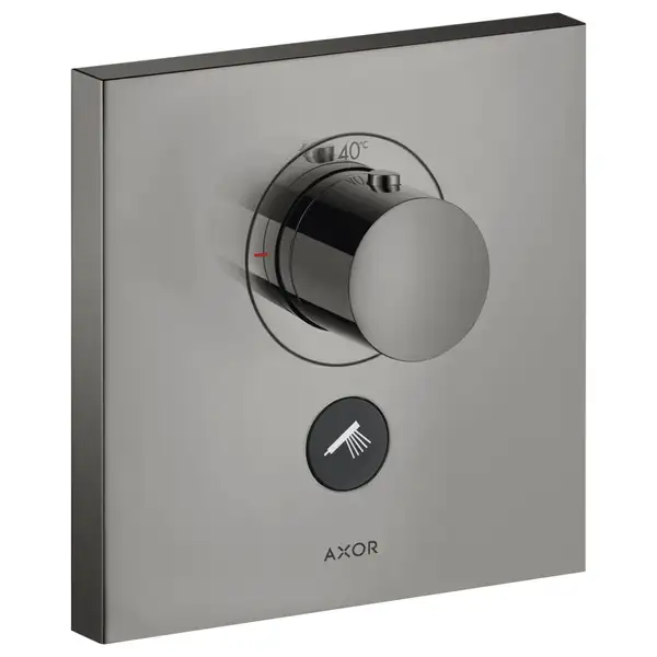 Термостат скрытого монтажа на 1 потребитель Axor ShowerSelect (цвет - полированный чёрный хром) (36716330) фото 1 Aquada.com.ua