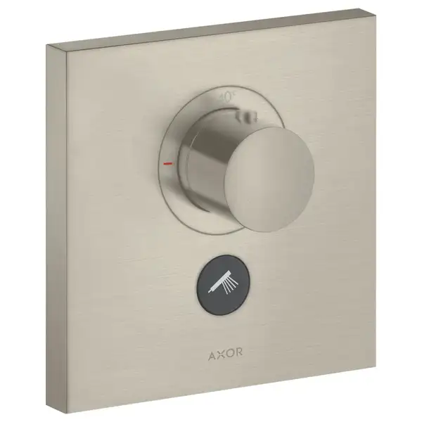 Термостат скрытого монтажа на 1 потребитель Axor ShowerSelect (цвет - матовый никель) (36716820) фото 1 Aquada.com.ua