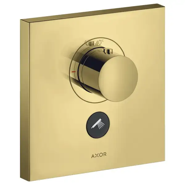 Термостат скрытого монтажа на 1 потребитель Axor ShowerSelect (цвет - полированное золото) (36716990) фото 1 Aquada.com.ua