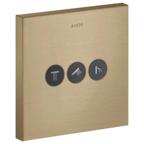 Вентиль скрытого монтажа для 3 потребителей Axor ShowerSelect (цвет - матовая бронза) (36717140) фото 1 Aquada.com.ua