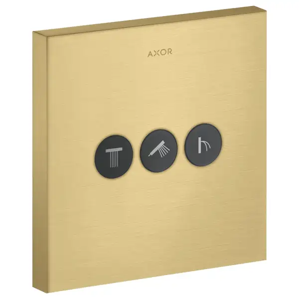 Вентиль скрытого монтажа для 3 потребителей Axor ShowerSelect (цвет - матовое золото) (36717250) фото 1 Aquada.com.ua Вентиль скрытого монтажа для 3 потребителей Axor ShowerSelect (цвет - матовое золото) (36717250) фото 1 Aquada.com.ua