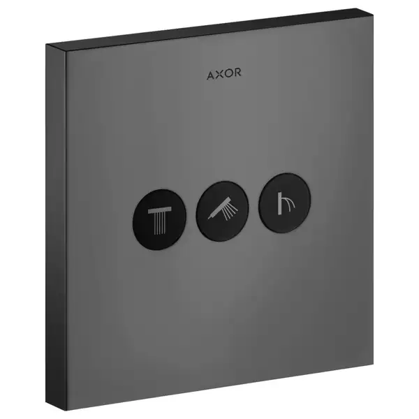 Вентиль скрытого монтажа для 3 потребителей Axor ShowerSelect (цвет - satin black) (36717350) фото 1 Aquada.com.ua