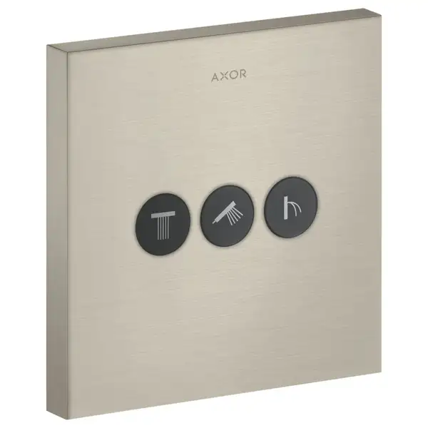 Вентиль скрытого монтажа для 3 потребителей Axor ShowerSelect (цвет - матовый никель) (36717820) фото 1 Aquada.com.ua