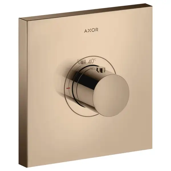 Термостат скрытого монтажа Axor ShowerSelect (цвет - полированное красное золото) (36718300) фото 1 Aquada.com.ua