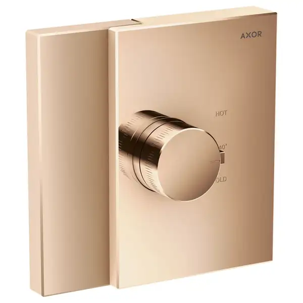 Термостат для душа HighFlow Axor Edge (цвет - полированное розовое золото) (46740300) фото 1 Aquada.com.ua