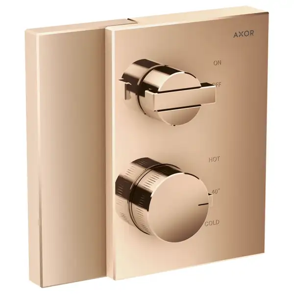 Термостат для душа Axor Edge (цвет - полированное красное золото) (46750300) фото 1 Aquada.com.ua