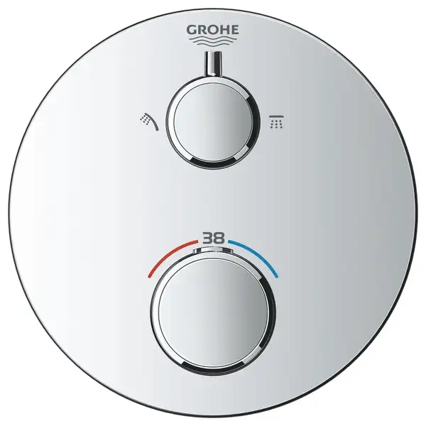 Термостат прихованого монтажу на 2 споживача Grohe Grohtherm Convent. Concealed (24076000) Термостат прихованого монтажу на 2 споживача Grohe Grohtherm Convent. Concealed (24076000)