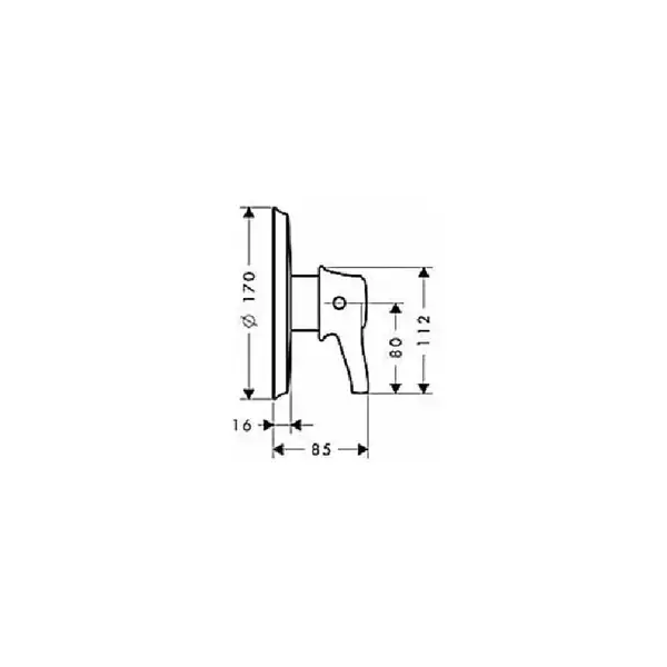 Термостат для душа Hansgrohe Ecostat Classic (цвет - хром) (15754000) фото 2 Aquada.com.ua