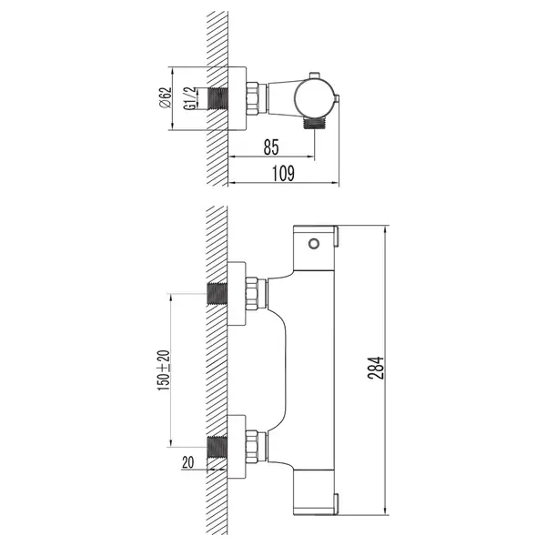 IMPRESE CENTRUM cмеситель для душа с термостатом (15400) фото 2 Aquada.com.ua IMPRESE CENTRUM cмеситель для душа с термостатом (15400) фото 2 Aquada.com.ua