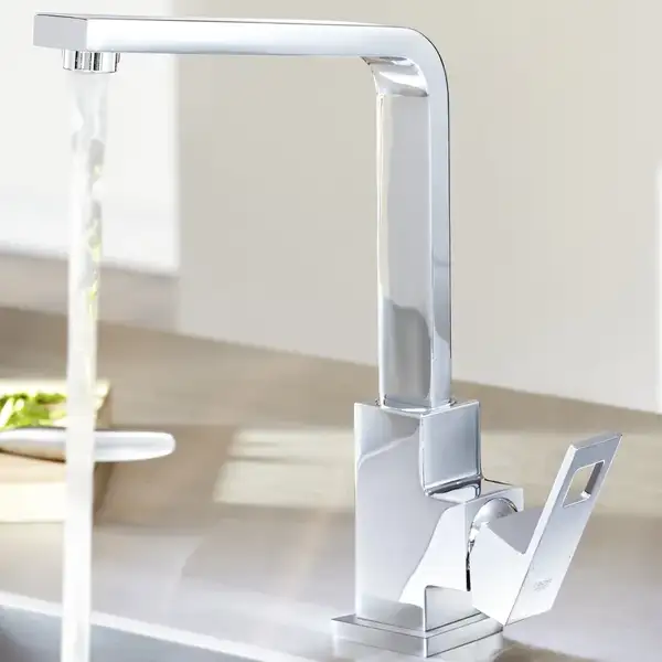 Смеситель для кухни, с поворотным изливом Eurocube Grohe (цвет - хром) (31255000) фото 8 Aquada.com.ua