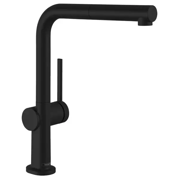 Смеситель для кухни Hansgrohe Talis M54 270 (цвет - чёрный матовый), с вытяжным изливом (72809670) фото 1 Aquada.com.ua Смеситель для кухни Hansgrohe Talis M54 270 (цвет - чёрный матовый), с вытяжным изливом (72809670) фото 1 Aquada.com.ua