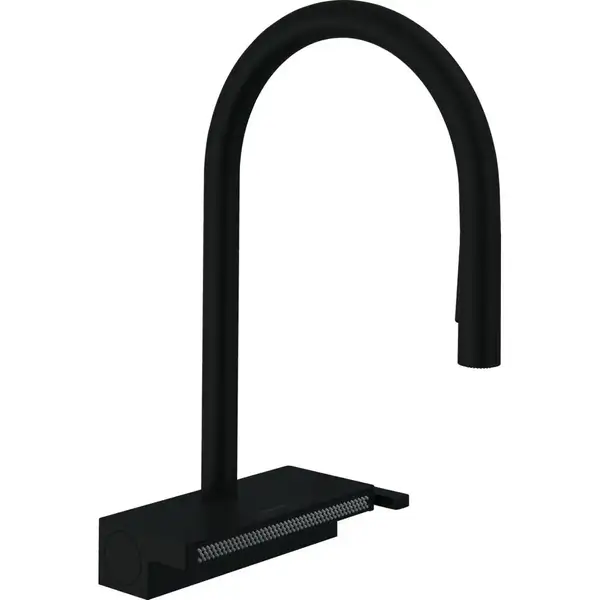 Hansgrohe Aquno Select 170 Смеситель кухонный, черный матовый (73831670)