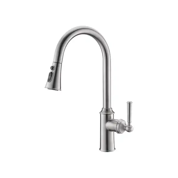 Смеситель для кухни Imprese Hydrant (цвет - никель матовый) (ZMK031806150) фото 1 Aquada.com.ua