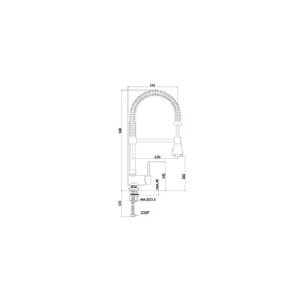 Кухонный смеситель Paffoni Stick (цвет - хром) (SK177CR) фото 2 Aquada.com.ua