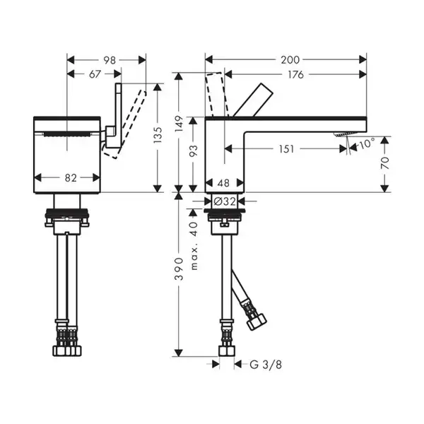Смеситель для раковины Axor MyEdition (цвет - хром/мрамор) (47012000+47913000) фото 6 Aquada.com.ua Смеситель для раковины Axor MyEdition (цвет - хром/мрамор) (47012000+47913000) фото 6 Aquada.com.ua