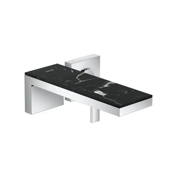 Смеситель для раковины настенный Axor MyEdition (цвет - хром/мрамор) (47062000+47914000) фото 1 Aquada.com.ua