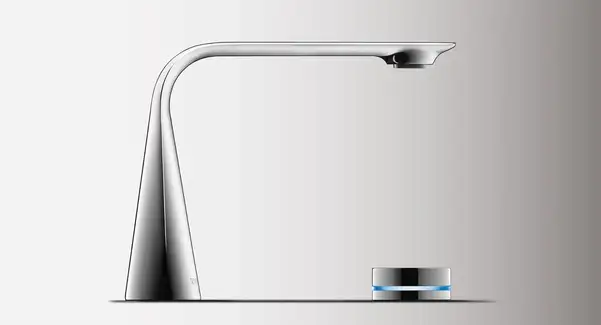Электронный смеситель для раковины на 2 отверстия с питанием от сети Duravit D.1 (цвет - хром) (D11100007010) фото 2 Aquada.com.ua