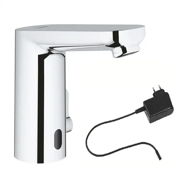 Grohe Змішувач для умивальника Eurosmart Cosmopolitan E з адаптером 100-230V, хром (36325001)