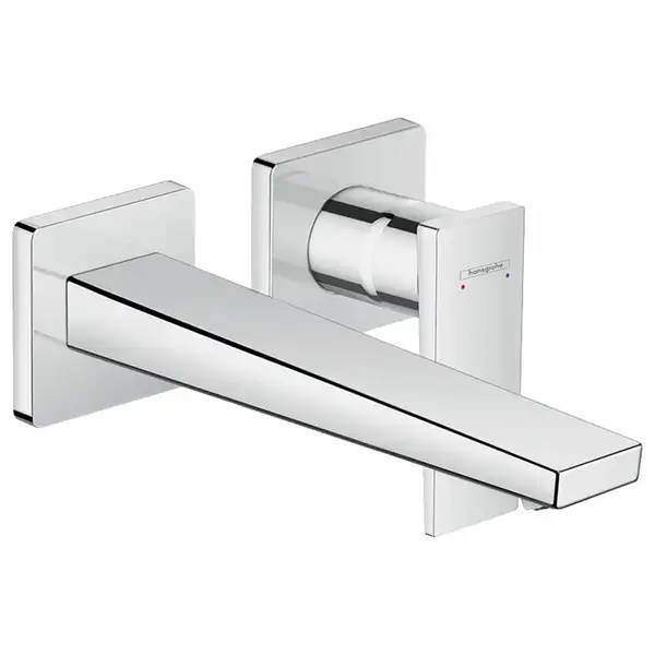 HANSGROHE Смеситель для раковины однорычажный с изливом 225 мм, настенный монтаж, хром Metropol (32526000) фото 1 Aquada.com.ua