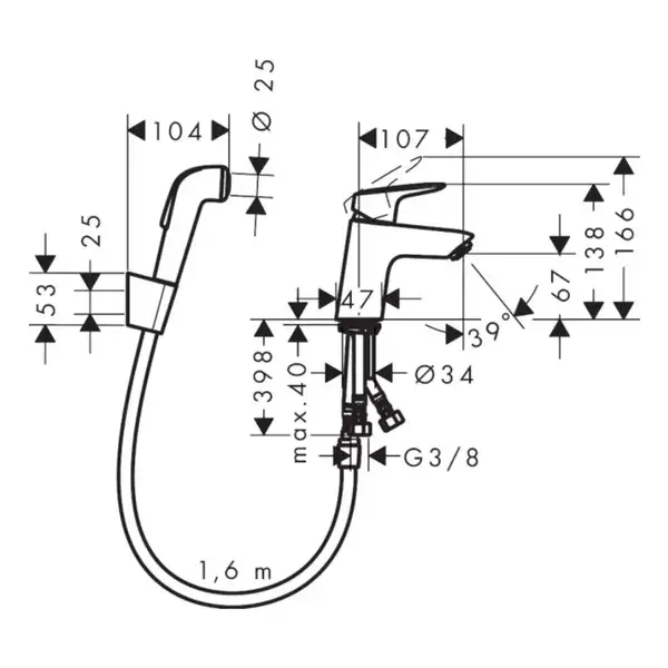 Hansgrohe Logis Змішувач для раковини, хром (71290000) Hansgrohe Logis Змішувач для раковини, хром (71290000)