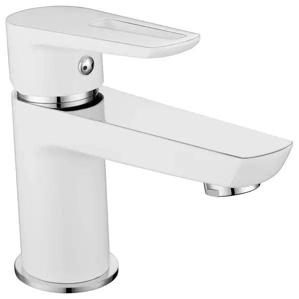 Смеситель для раковины Imprese Podzima Breclav white (цвет - хром/белый) (05245W) фото 1 Aquada.com.ua