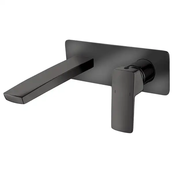 Смеситель для раковины настенный Imprese Grafiky (цвет - black nickel), в комплекте со скрытой частью (ZMK041807030) фото 1 Aquada.com.ua Смеситель для раковины настенный Imprese Grafiky (цвет - black nickel), в комплекте со скрытой частью (ZMK041807030) фото 1 Aquada.com.ua