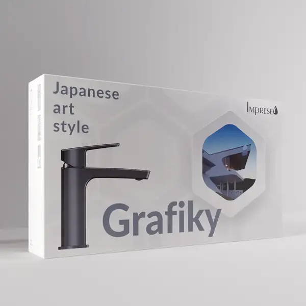 IMPRESE GRAFIKY смеситель для умывальника, скрытый монтаж, хром (ZMK061901030) фото 3 Aquada.com.ua