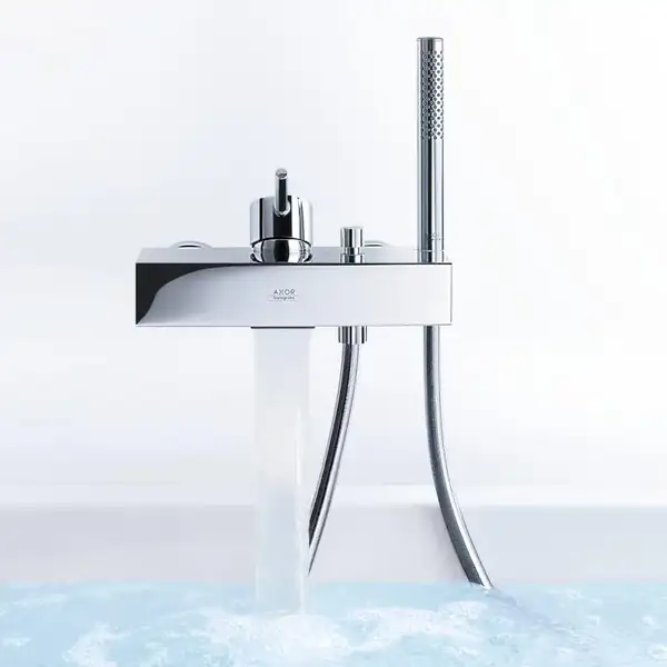Смеситель для ванны с душевым гарнитуром Axor Starck X (10402000) фото 2 Aquada.com.ua