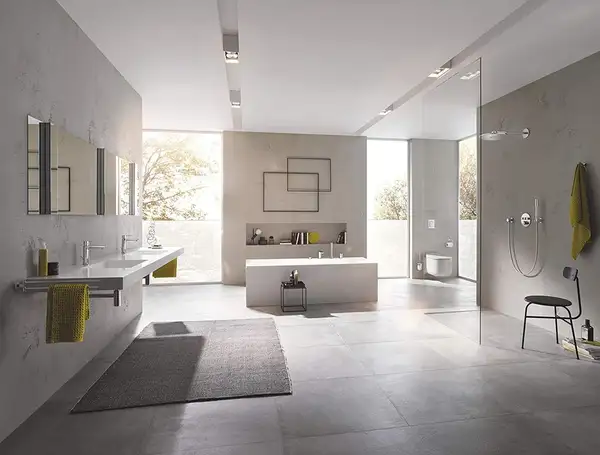 Смеситель однорычажный на борт ванны на 4 отверстия Grohe Lineare (цвет - хром) (19577001) фото 4 Aquada.com.ua